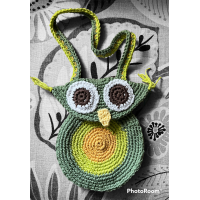 Green Owl Purse
